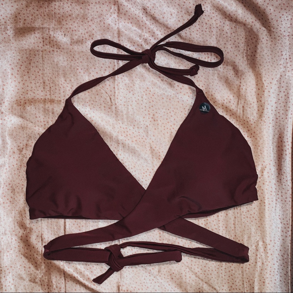 hollister wrap triangle bikini top